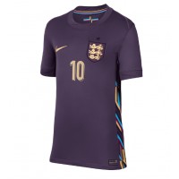 Echipament fotbal Anglia Jude Bellingham #10 Tricou Deplasare European 2024 pentru femei maneca scurta